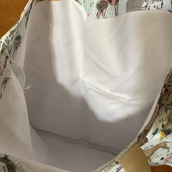 MILLY GREEN- Canvas Bag with Snap. Lots of Doggies 😍 Designed in Britain 🇬🇧 - Picture 10 of 13